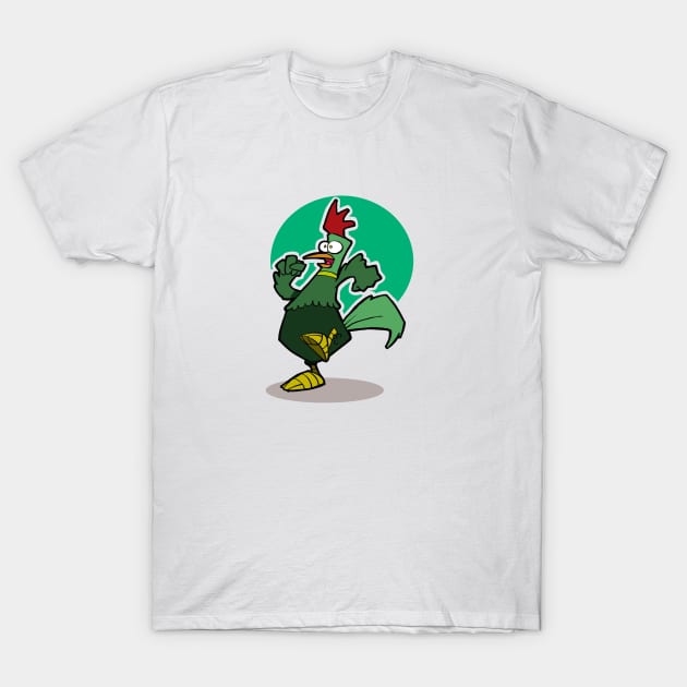 Prancing Chicken T-Shirt by RichCameron